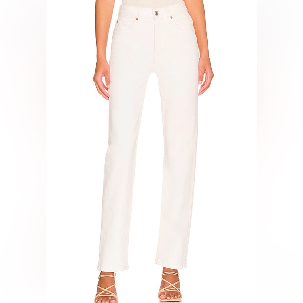 NWT RE/DONE Vintage White 70s High Rise Skinny Boot Jeans, Sz 23 (fits up to 25)